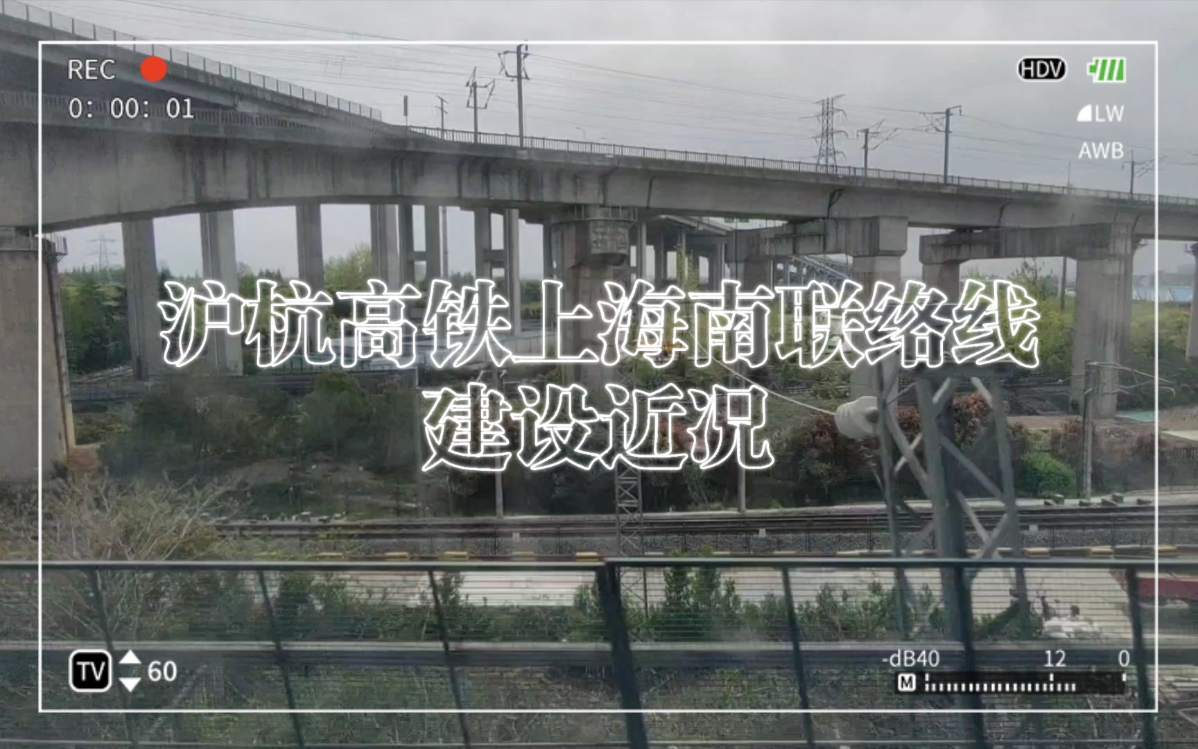 【中国铁路】沪苏湖高铁新桥至春申段&沪杭高铁上海南联络线建设近况哔哩哔哩bilibili