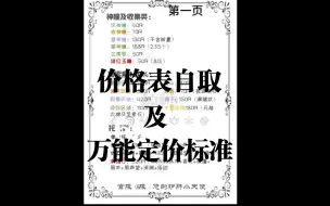 Video herunterladen: 原神代肝价格表点赞自取  万能定价标准  别再乱定价了