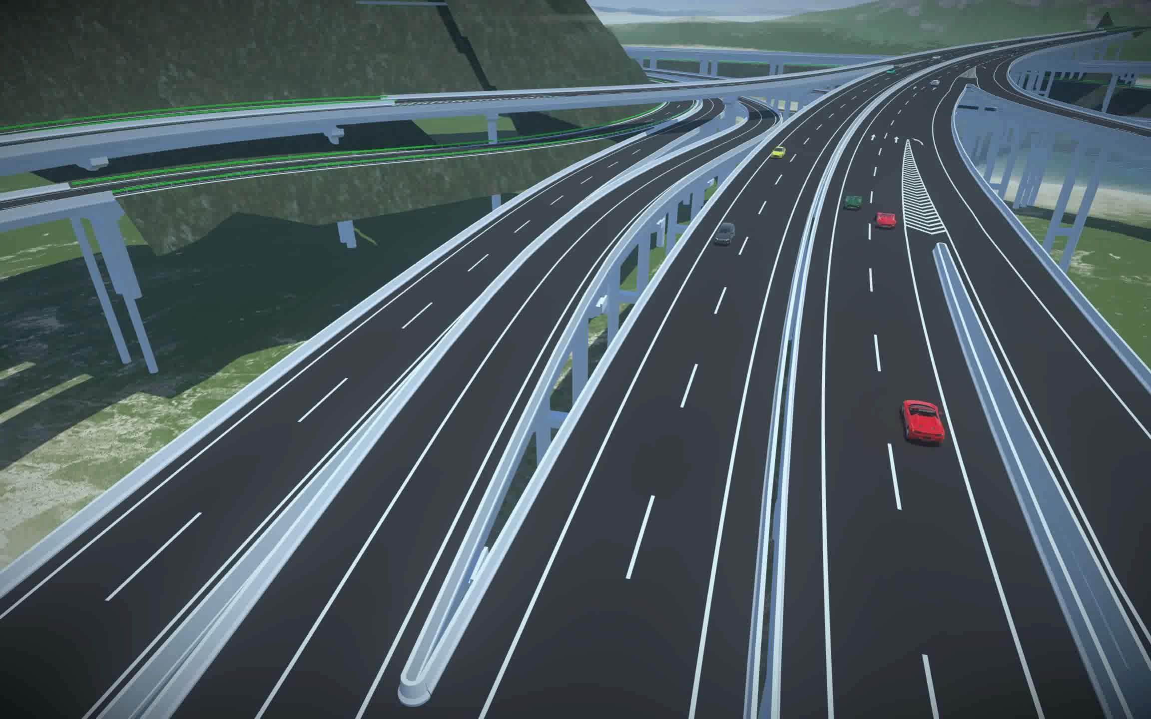 三维动画模型道路图片