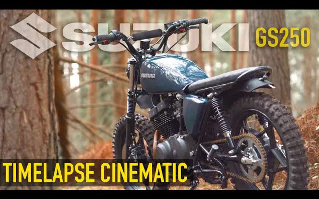 [图]铃木GS250 scrambler风格复古摩托车