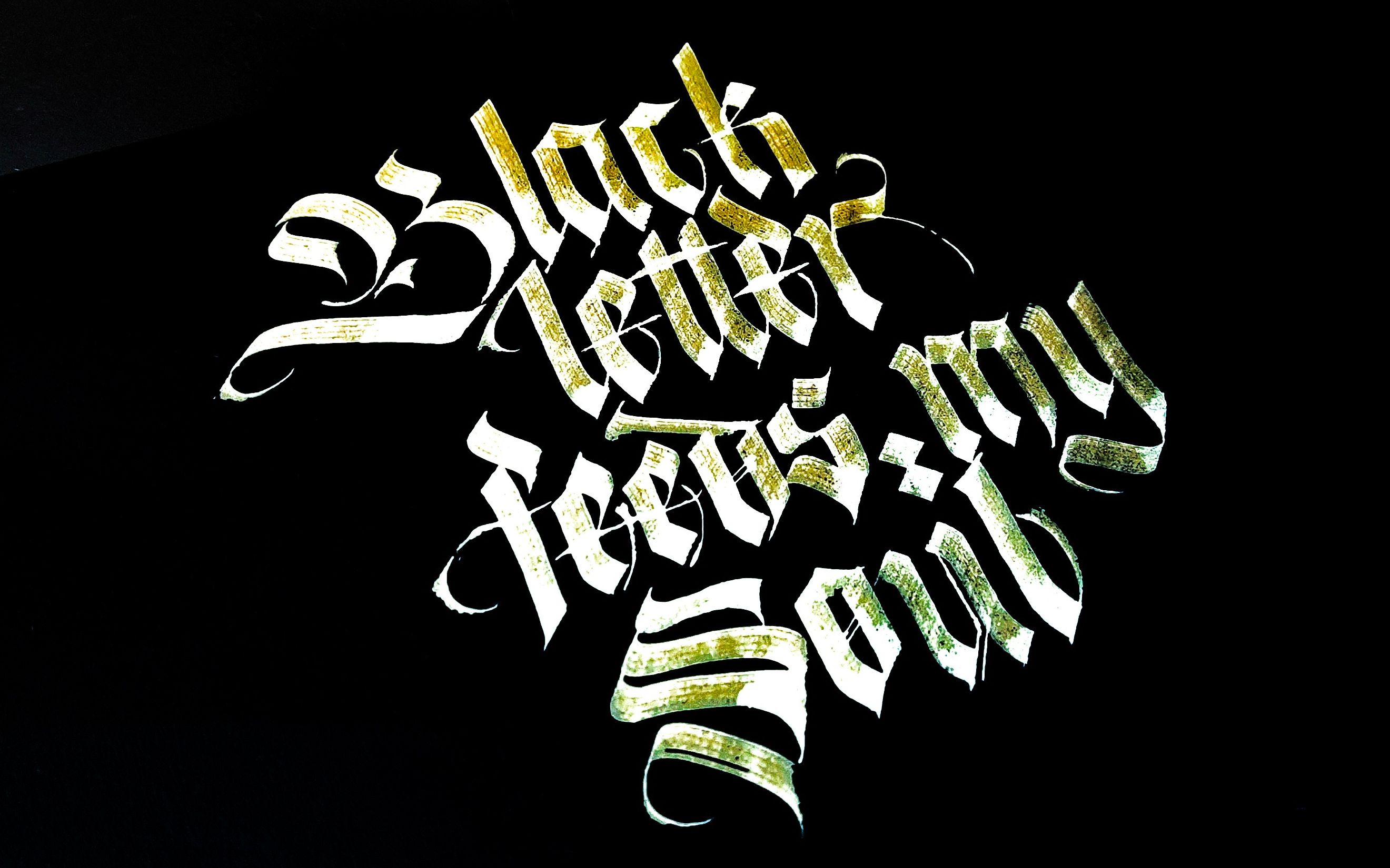 【哥特体】那些闪闪发光的ins风手写英文(black letter feeds my soul