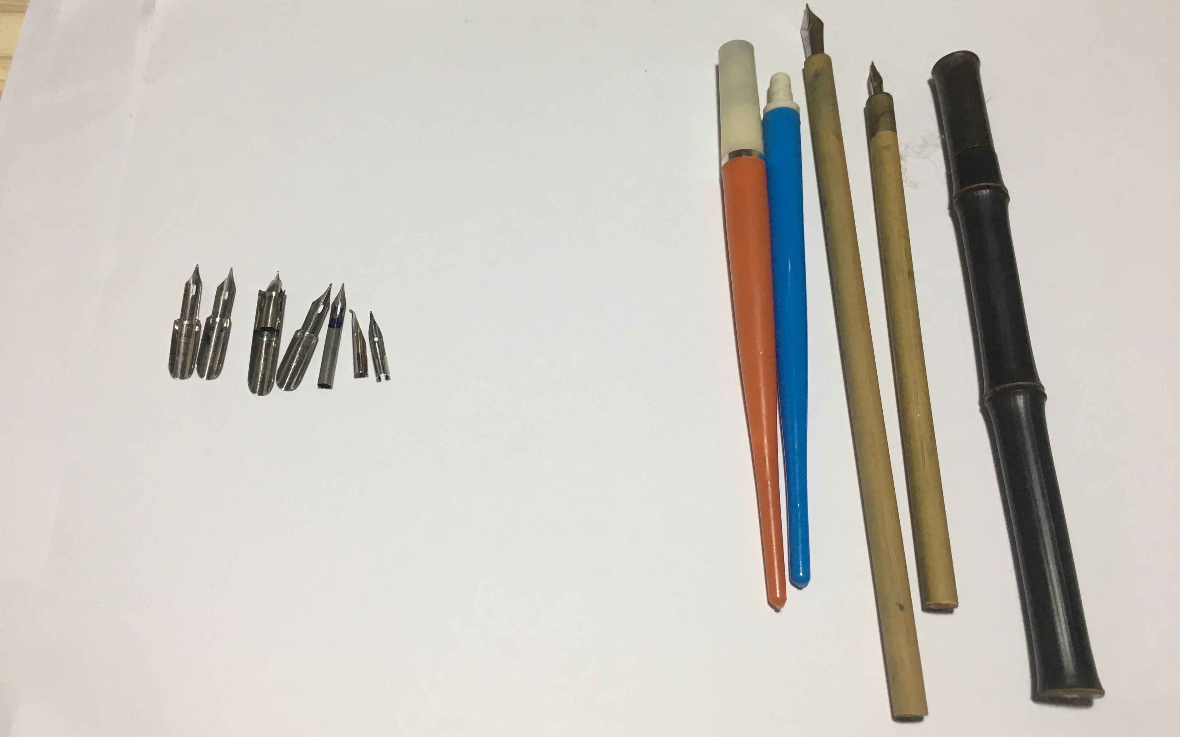 国产蘸水笔测评-竹子蘸水笔灯塔前门蘸水笔