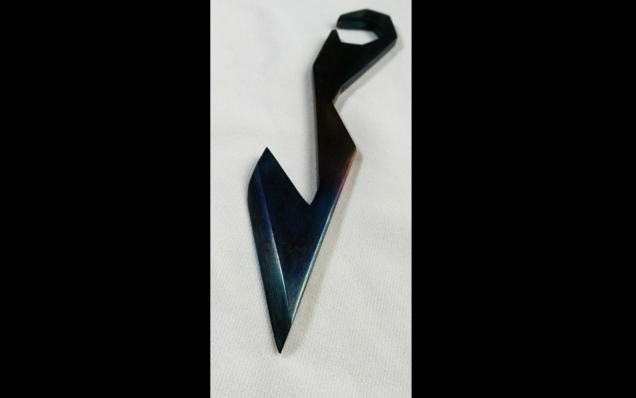 活动作品up自制烤蓝小刀