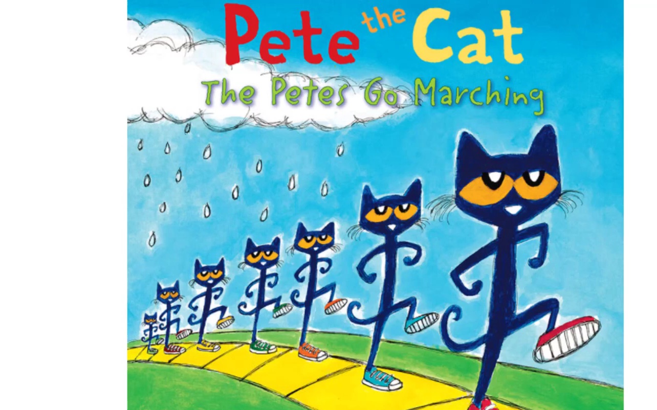 [图]【英文绘本朗读】【皮特猫：皮特猫们齐步走】'Pete the Cat- The Petes Go Marching'