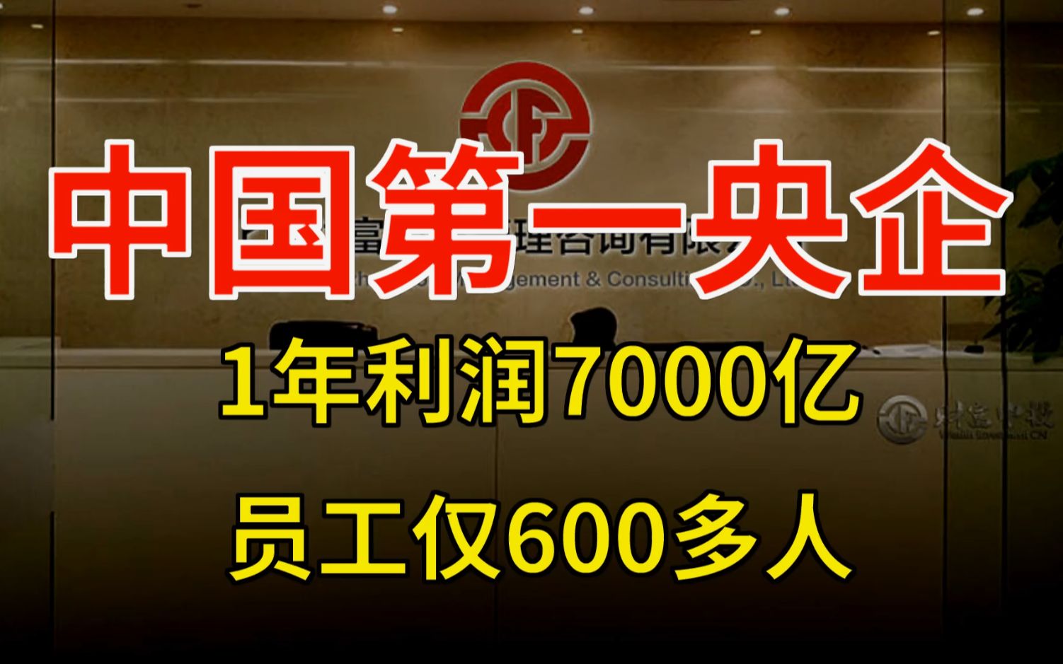 【吾爱财经】中国第一央企,1年利润7000亿,员工仅600多人.哔哩哔哩bilibili