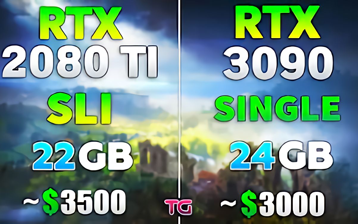 [图]RTX 2080 Ti SLI vs RTX 3090 - 对比测试