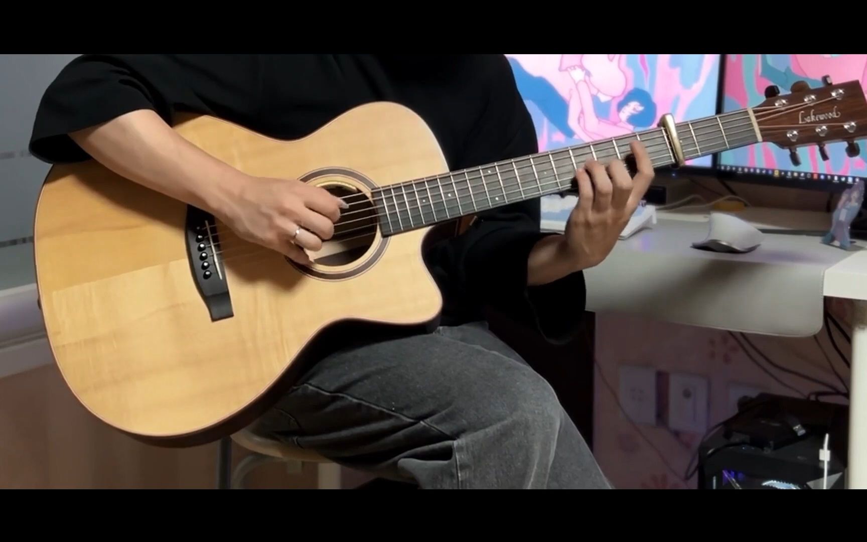 【纯净唯美】yoasobi 「夜に駆ける」-fingerstyle guitar cover