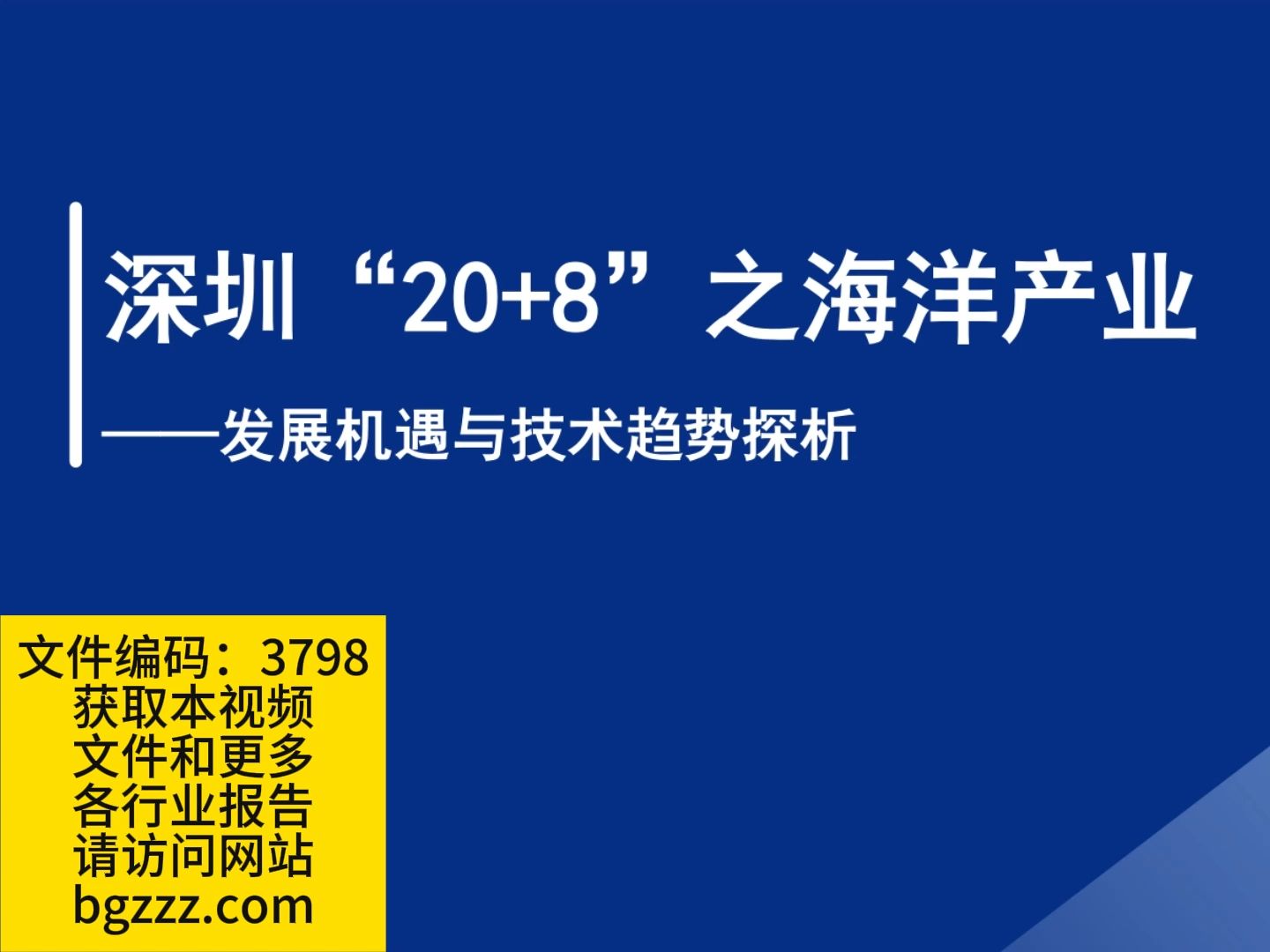 深圳“20+8”之海洋产业——发展机遇与技术趋势探析43页哔哩哔哩bilibili