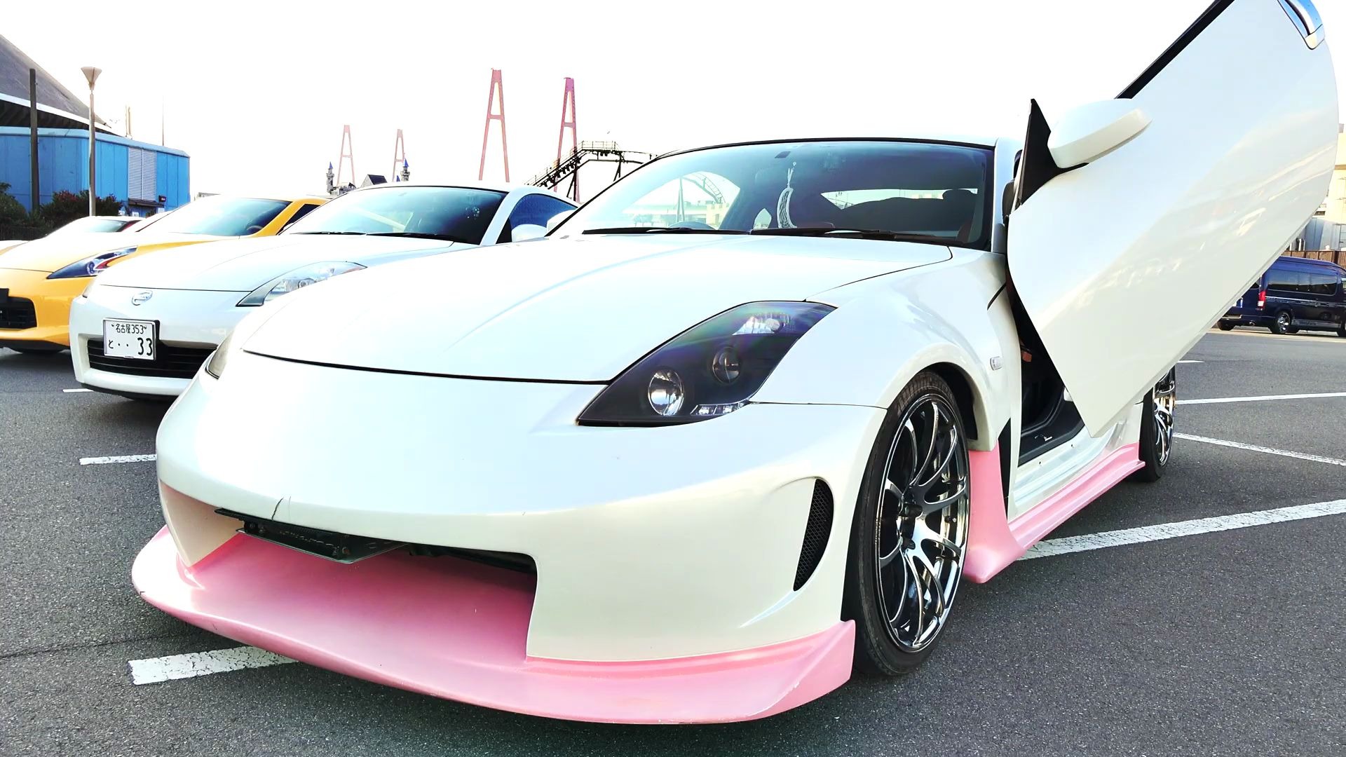 【jdm】粉粉嫩嫩可可爱爱的一台日产fairlady 350z(z33)_哔哩哔哩