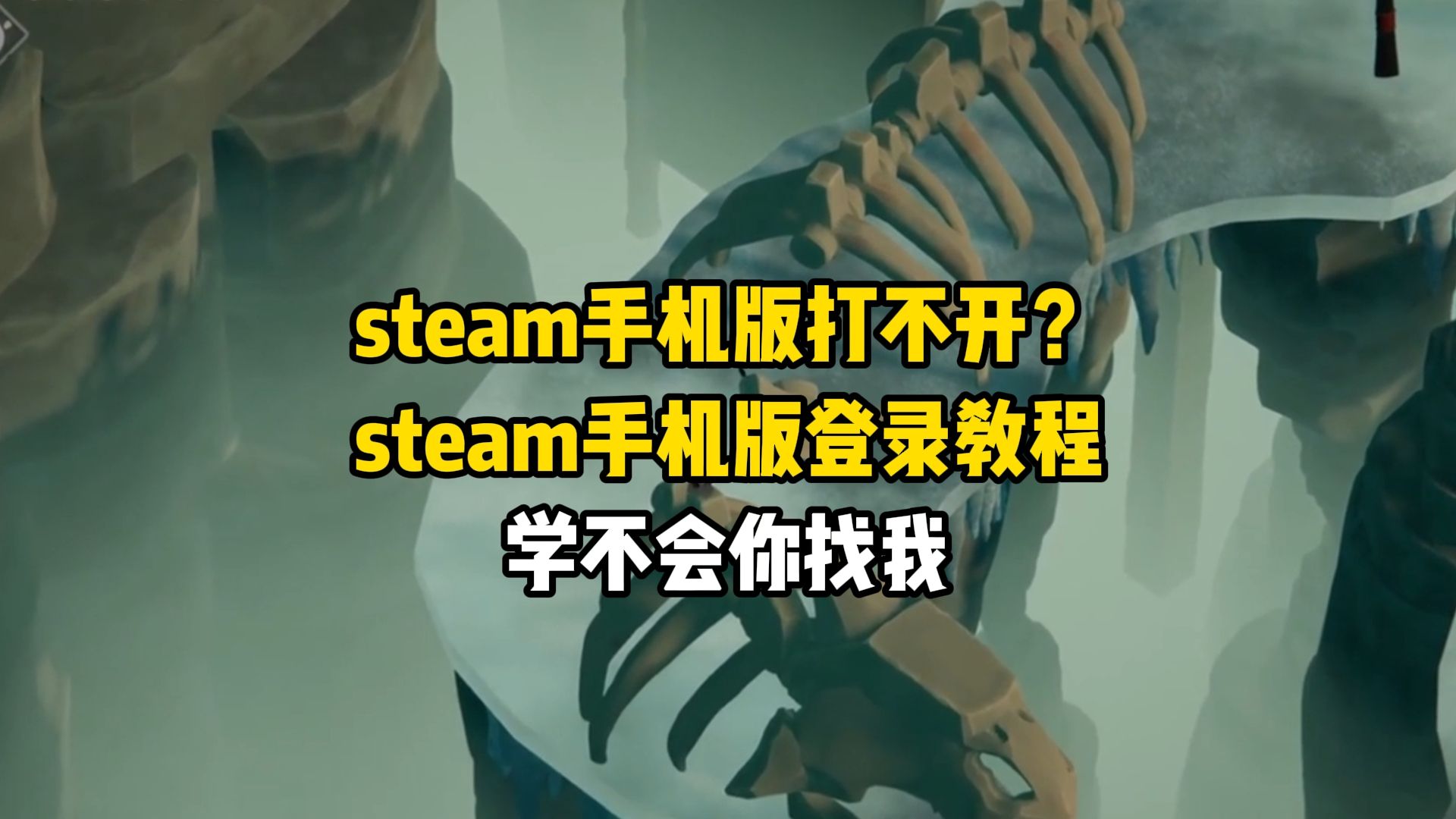 steam手机版打不开?steam手机版登录教程,学不会你找我