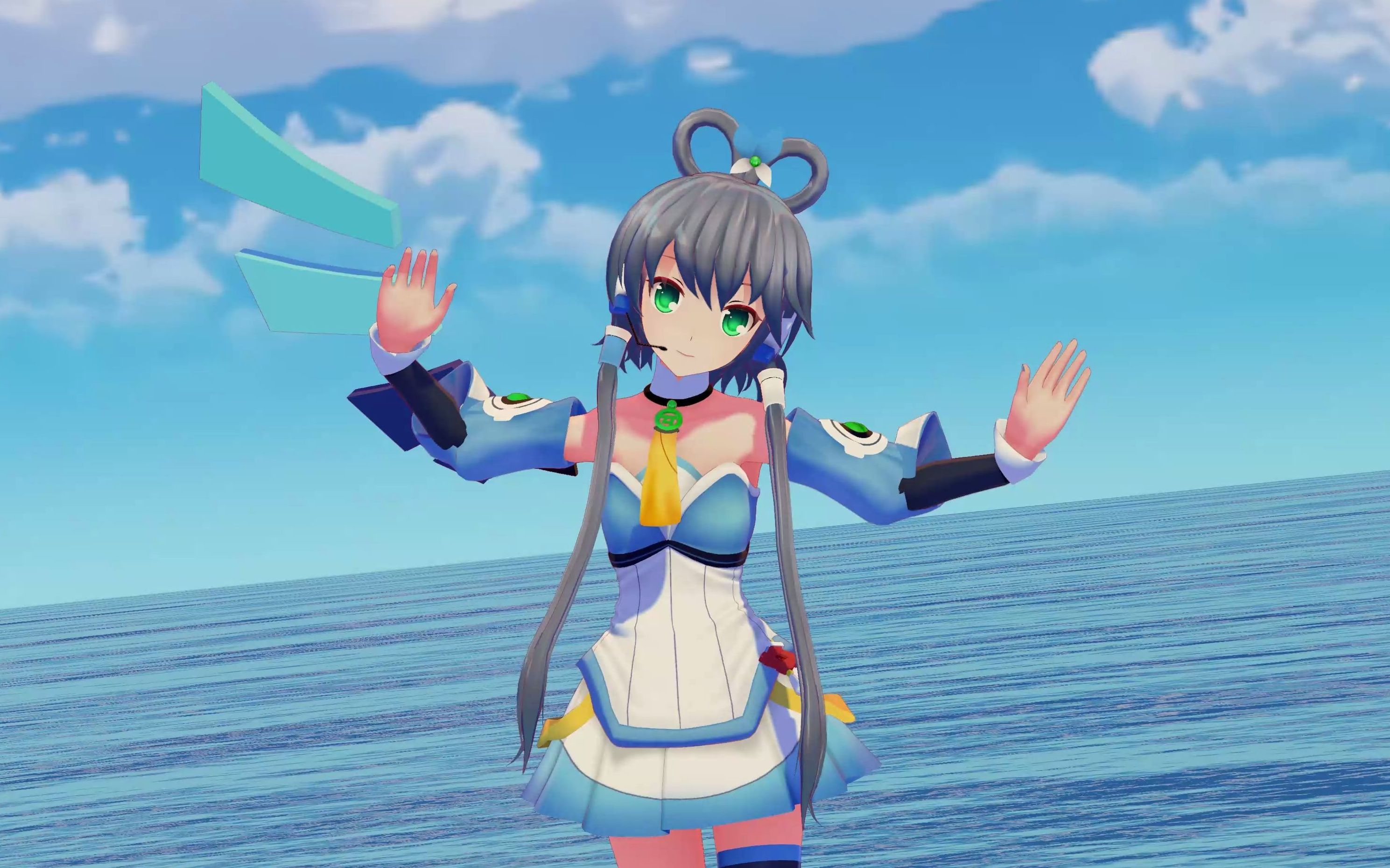 洛天依mmd我的悲伤是水做的