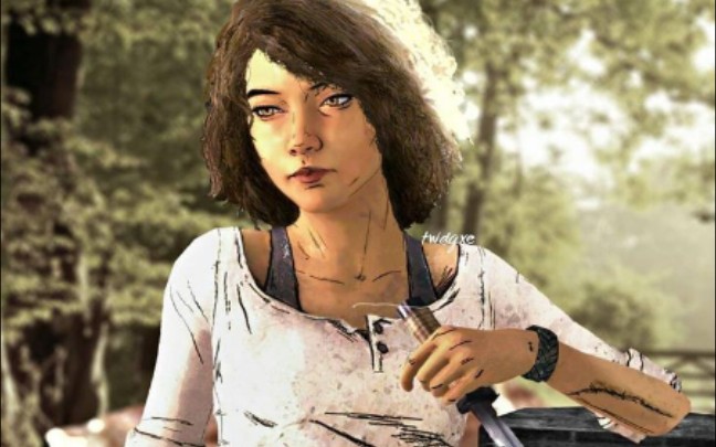 克莱曼婷替李叔在丧尸群中杀出一条血路