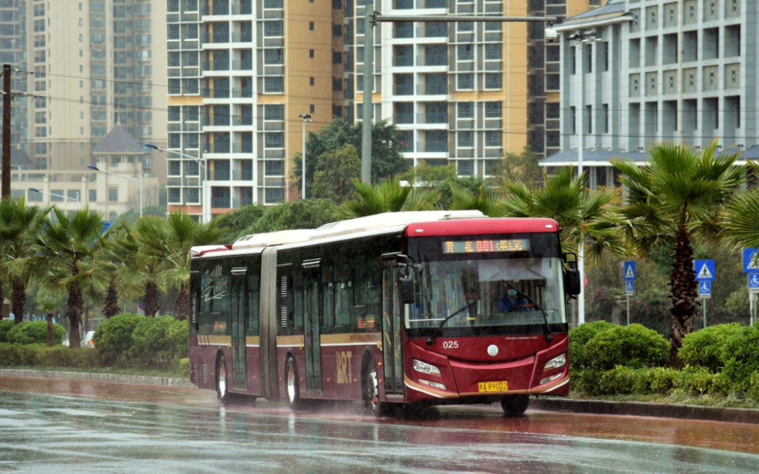 【夜61邕城首条"红地毯"brt】南宁公交b01路 南宁火车东站—南宁