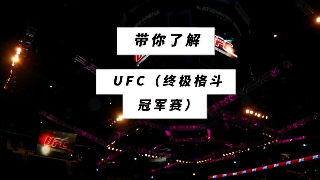 [图]带你了解UFC（终极格斗冠军赛）