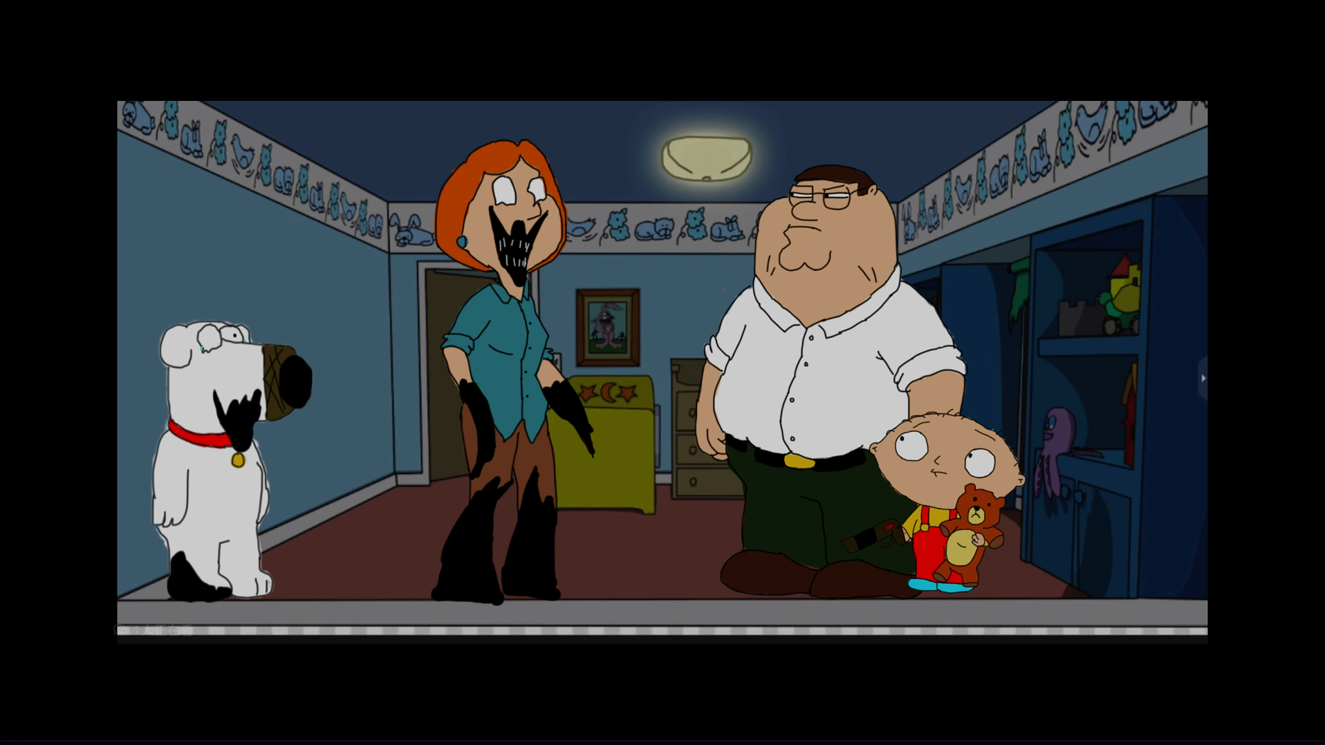 darkness takesover 错误化恶搞之家 破碎的家庭自制概念图