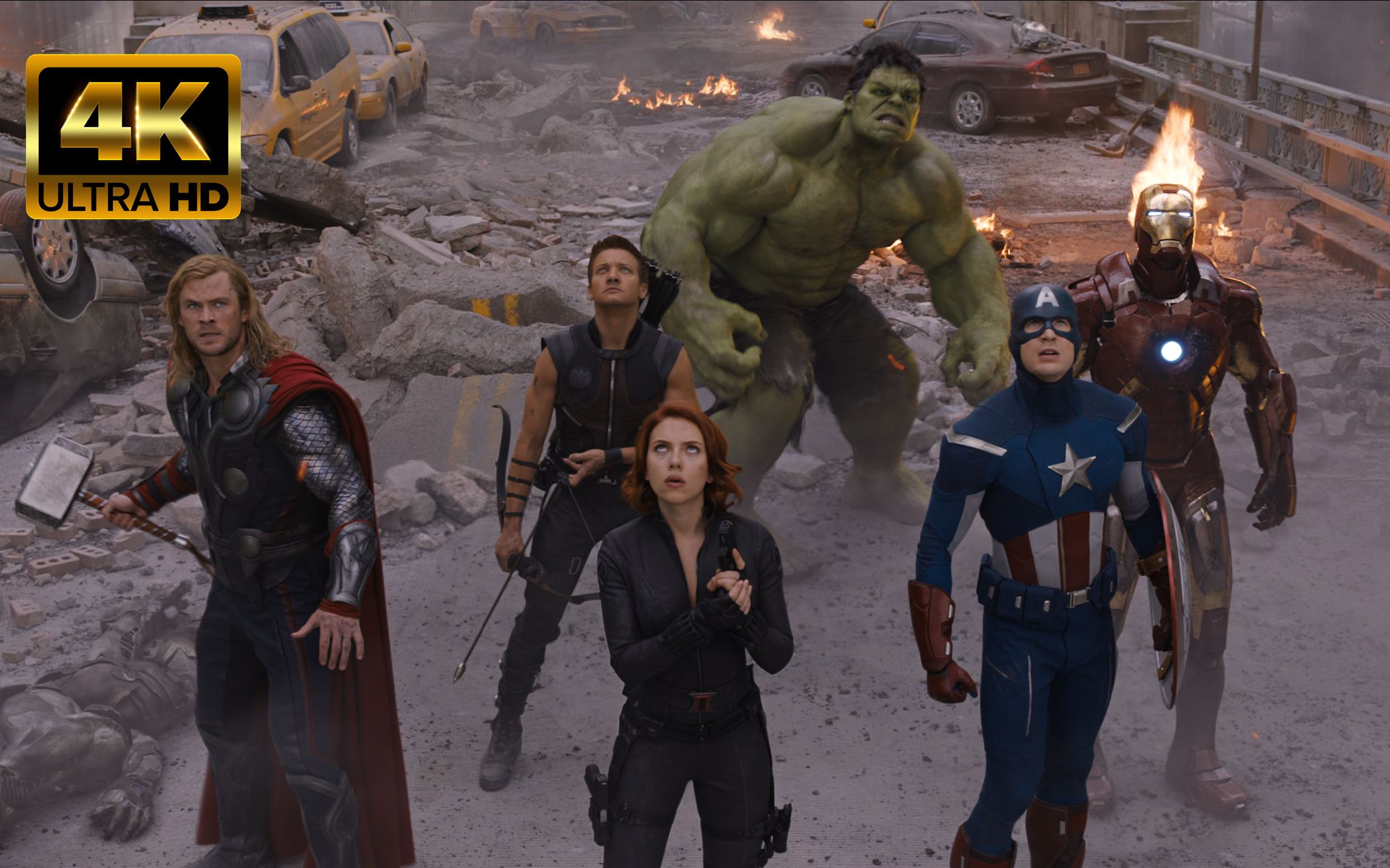 4k传送门开启复仇者集结片段复仇者联盟2012