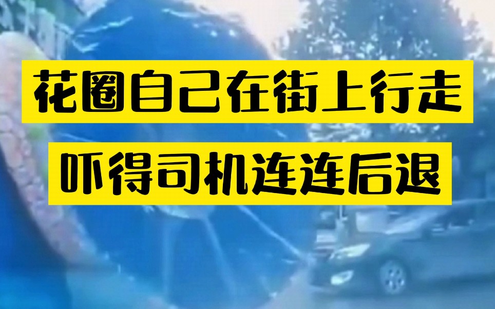 花圈自己在街上行走,吓得路上的司机连连后退哔哩哔哩bilibili