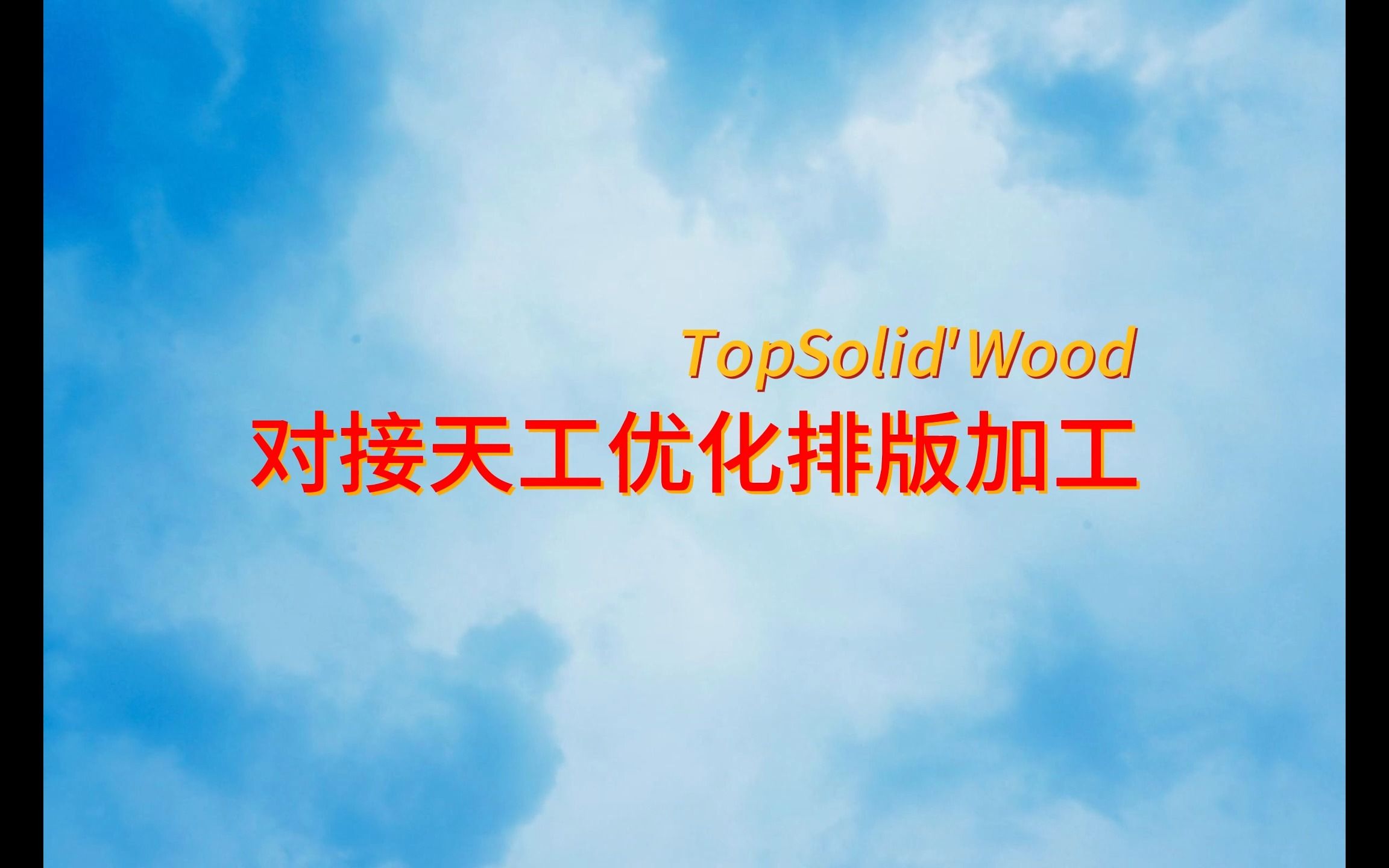 TopSolid'Wood 对接天工优化排版加工哔哩哔哩bilibili