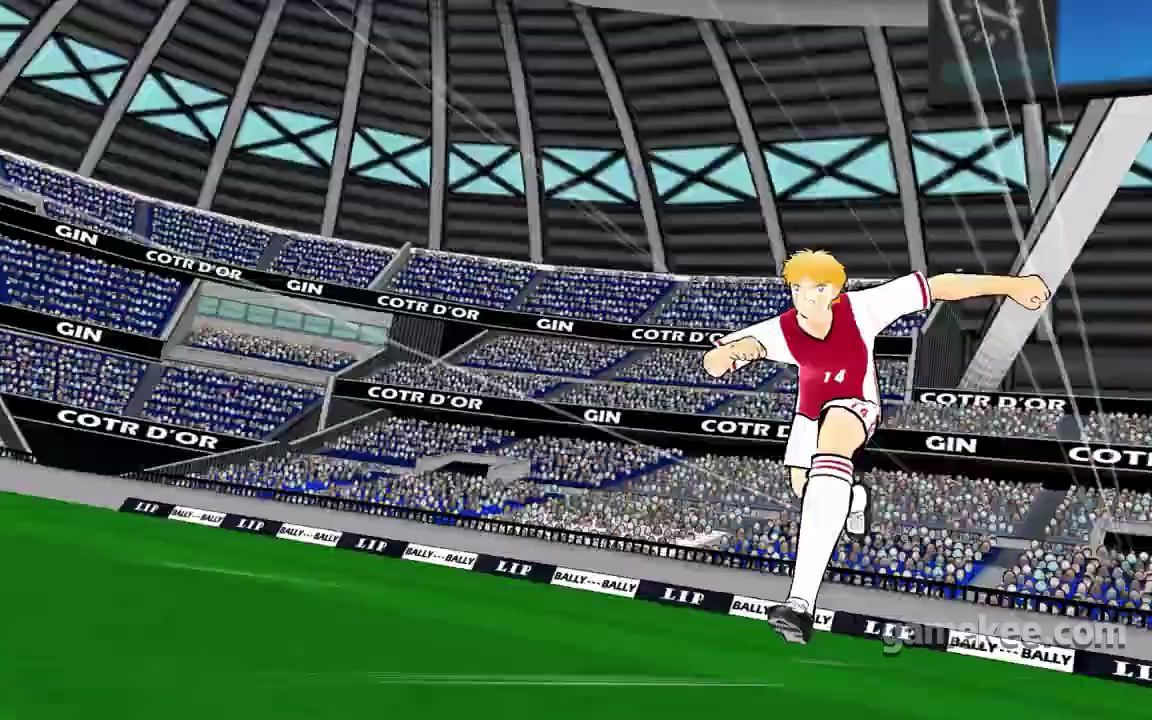 nd荷兰王s高空一回转倒挂金钩技能演示足球小将翼梦幻队伍队长小翼