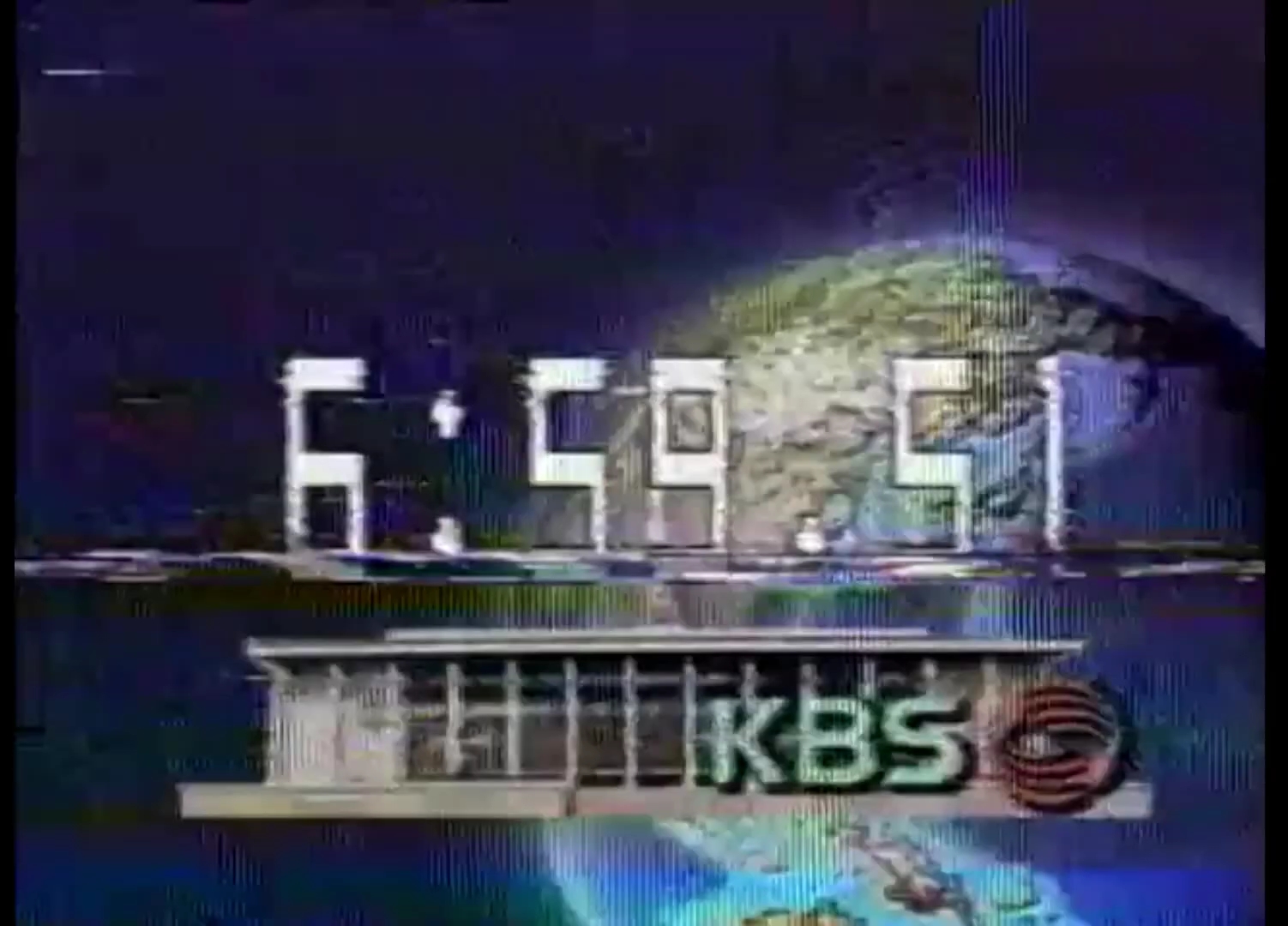 [图]1987年KBS1台徽、7点新闻片头