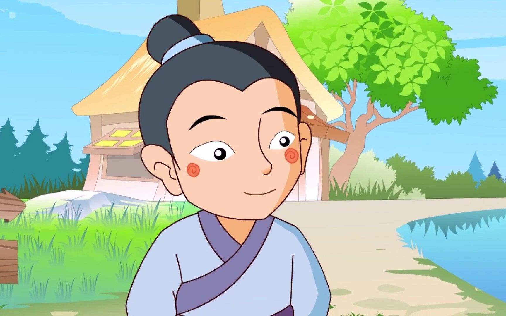 最美国学启蒙识字画册——拔苗助长