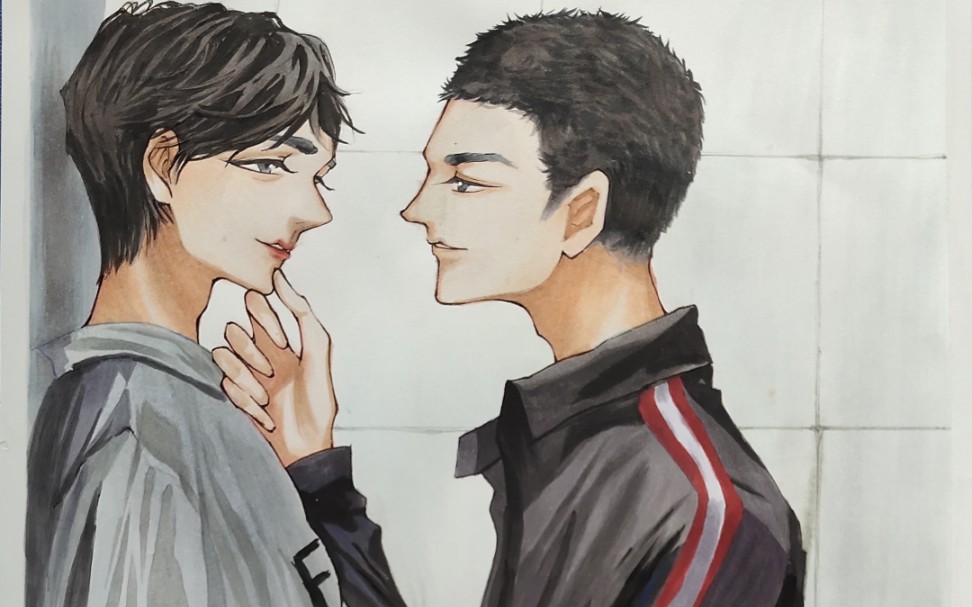 蒋丞顾飞马克笔涂肤色软头涂肤色翻车过程