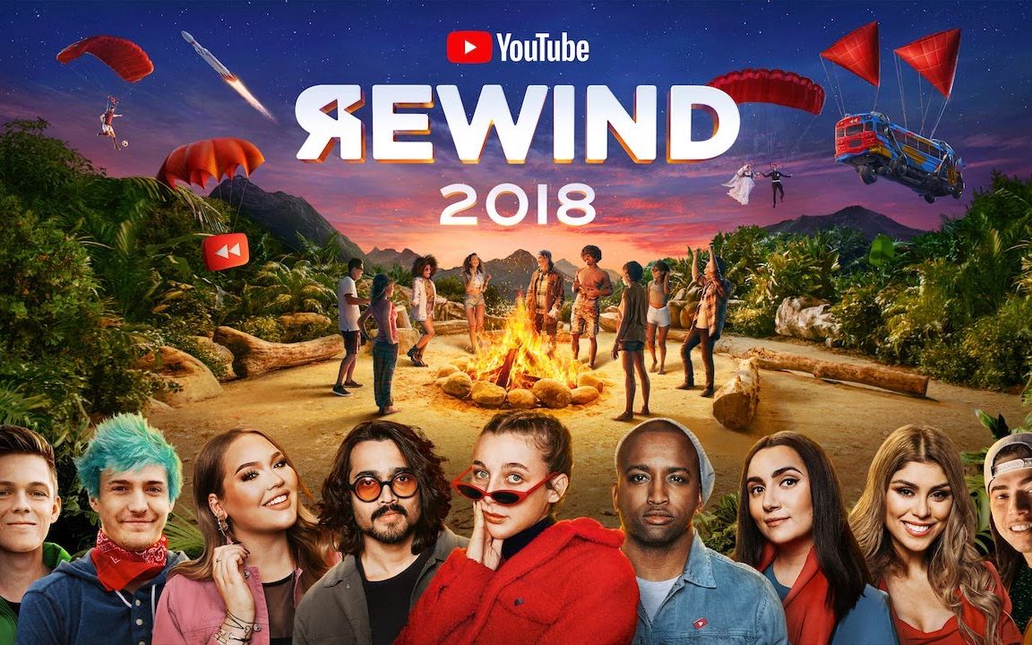 [图]YouTube Rewind 2018油管官方年度回顾：Rewind人人做主