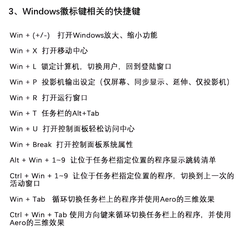 Windows7常用快捷键哔哩哔哩bilibili