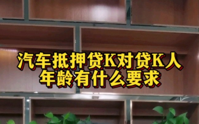 汽车抵押贷款对贷款人年龄有什么要求?#清远#韶关#云浮#汕头#河源#梅州#汕尾#揭阳#肇庆#珠海#深圳哔哩哔哩bilibili