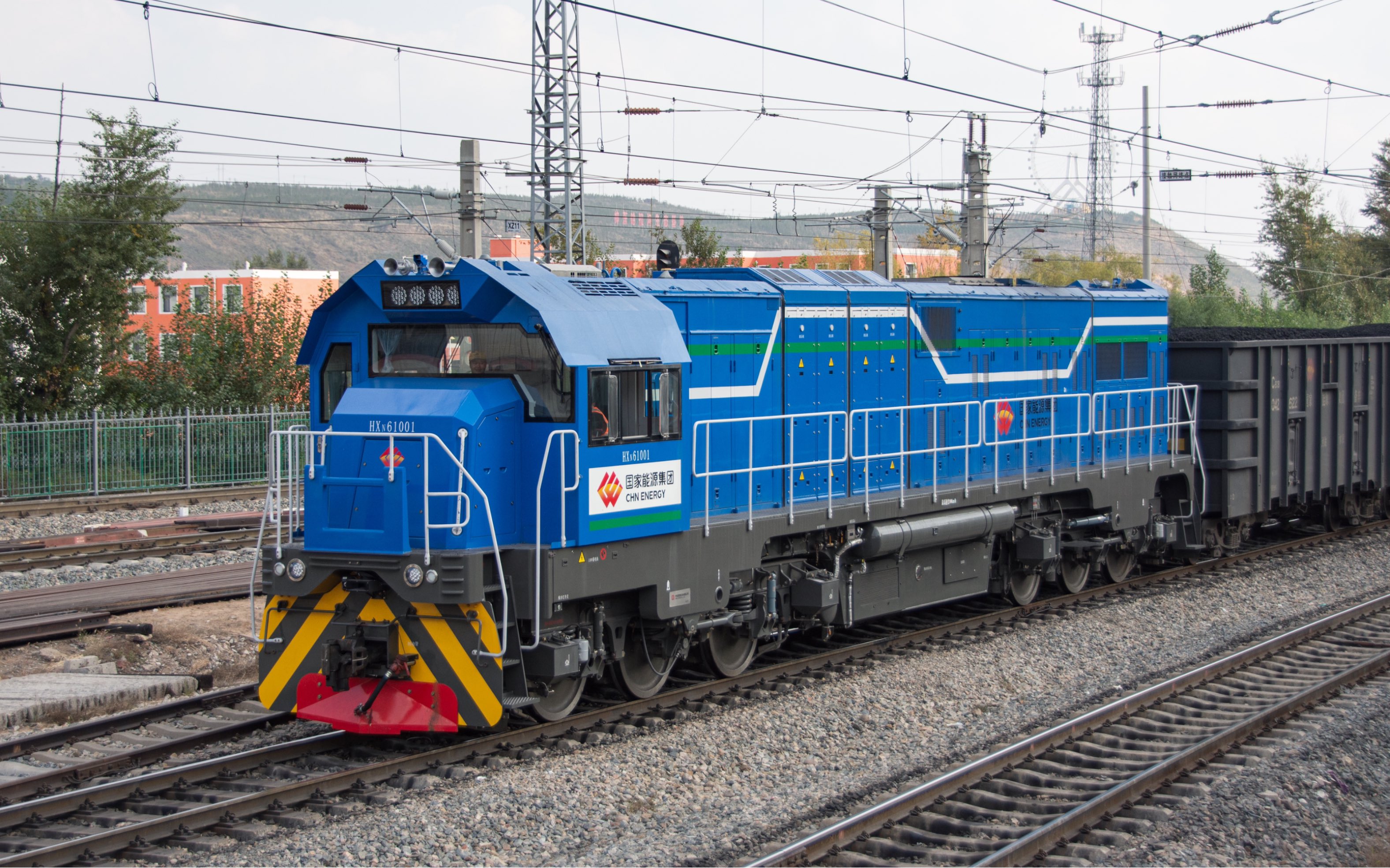 包神铁路hxn6动力电池电音起步实录