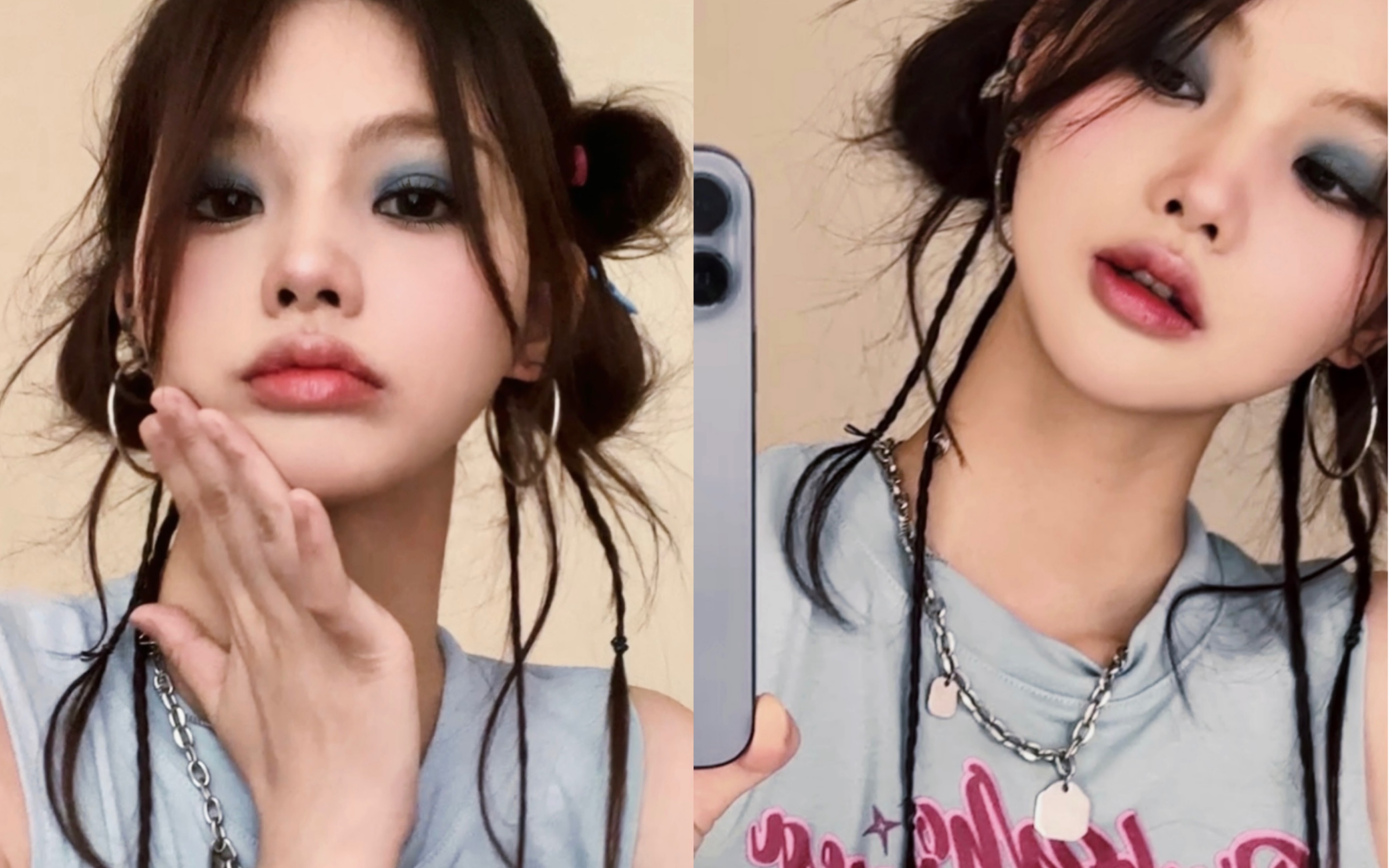 鞠姐y2k妆造!复古和辣妹结合_哔哩哔哩_bilibili