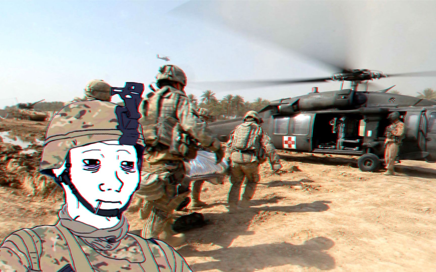 【doomer】医疗直升机正载着你的朋友离开费卢杰,war is sucks!