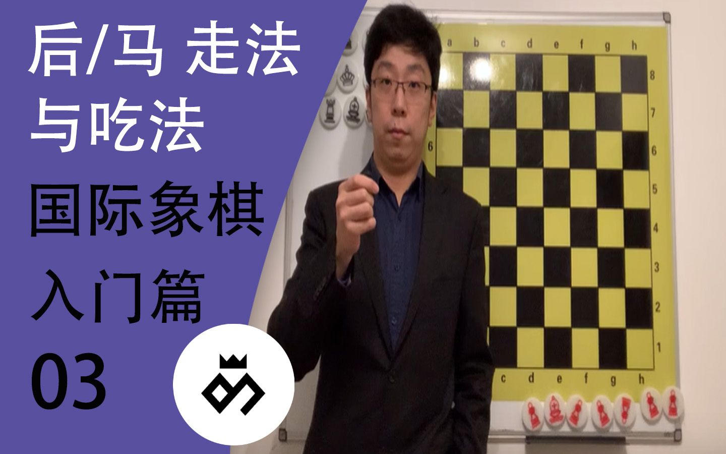 国际象棋入门第三课后马的走法及吃法