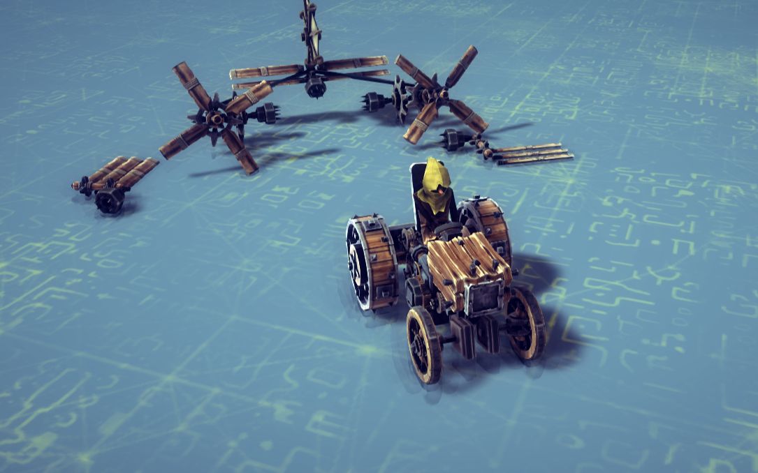 【besiege】纯原版绳机动力空降拖拉机哔哩哔哩bilibili演示