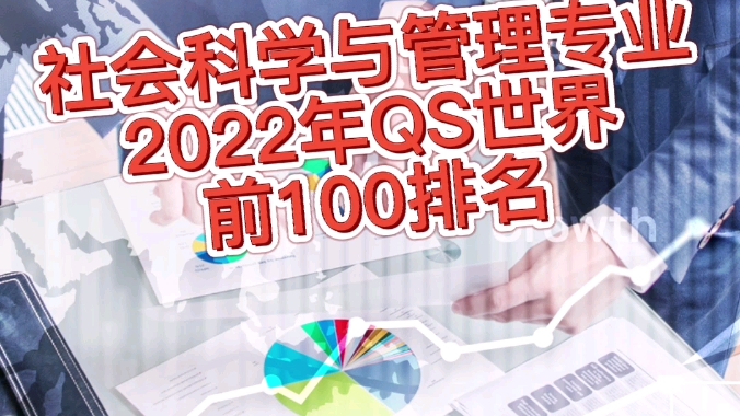 社会科学与管理专业 2022年QS世界前100排名哔哩哔哩bilibili