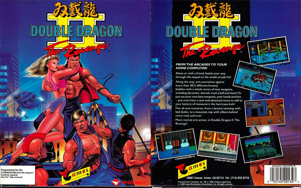 [图]完整通關 (Longplay) Double Dragon II: The Revenge (Commodore 64)