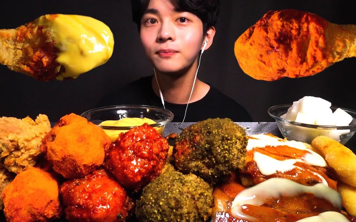 【chan sori】吃播 bbq炸鸡大餐