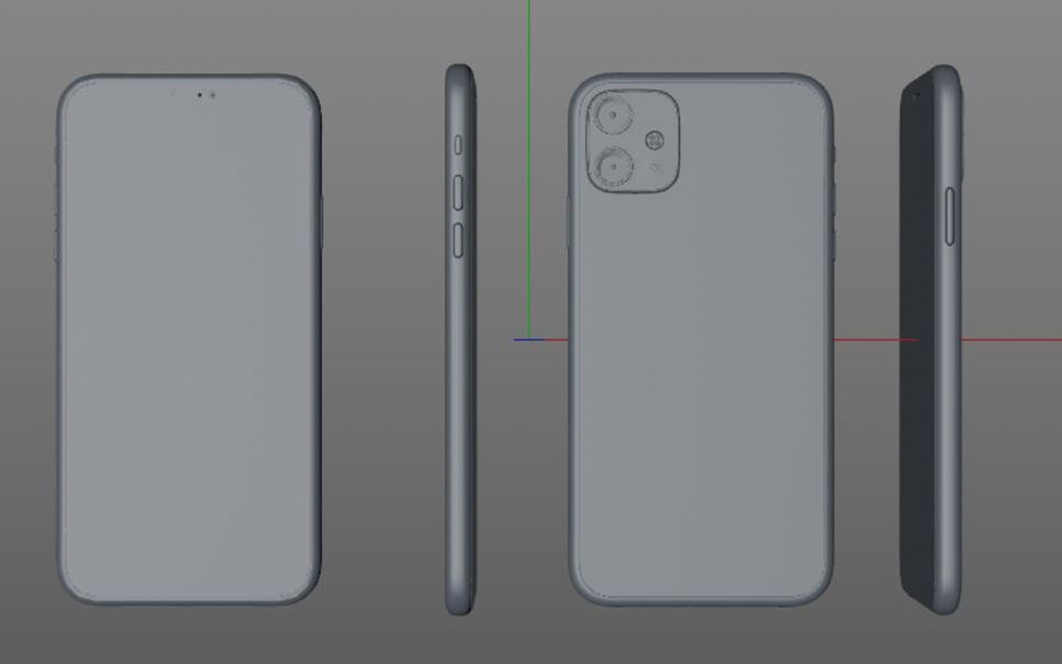 c4d自学日常苹果iphone11建模