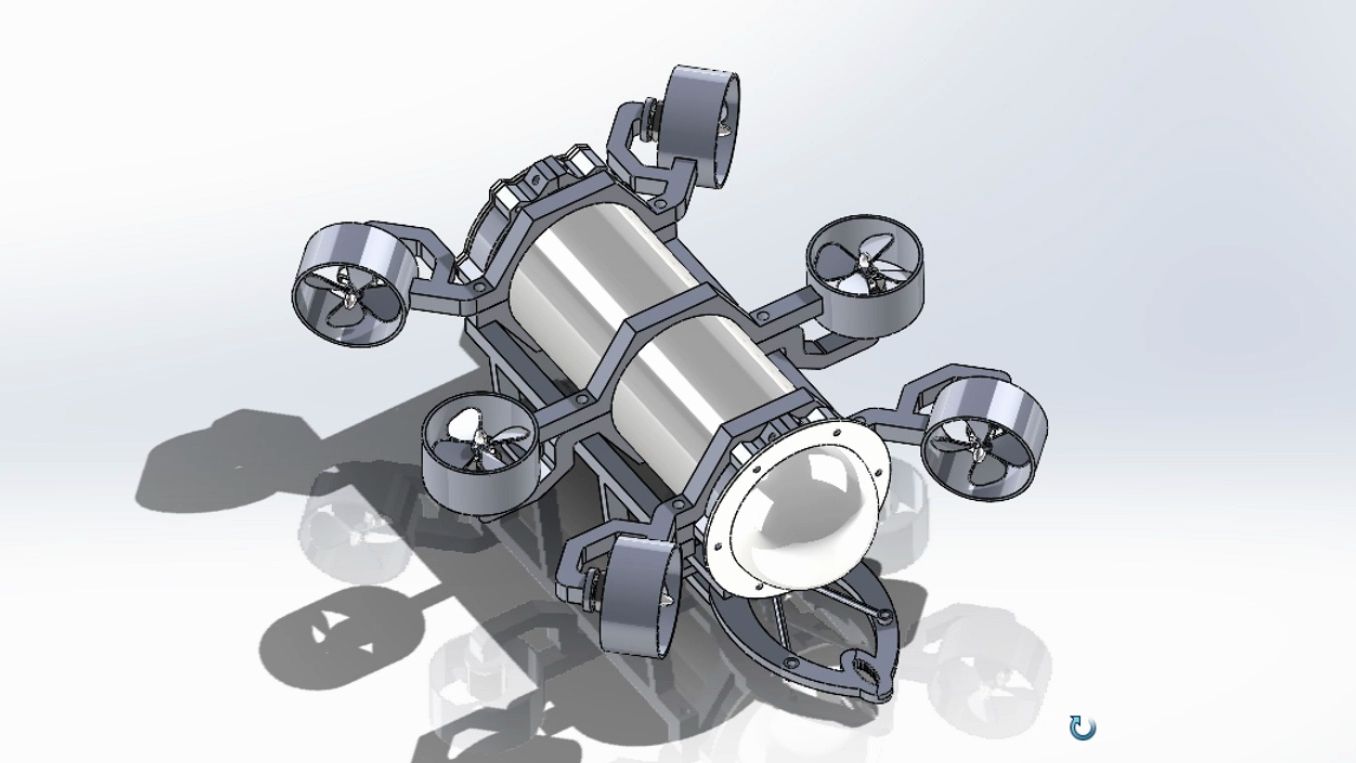 ROV  Remotely Operated Vehicle遥控潜水器结构3D图纸哔哩哔哩bilibili