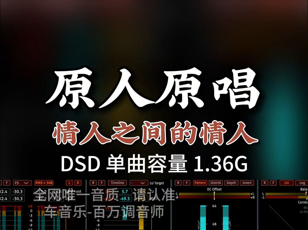 情歌经典,原人原唱,《情人之间的情人》DSD完整版1.36G,百万调音师专业录音棚制作,顶级hifi无损音质哔哩哔哩bilibili