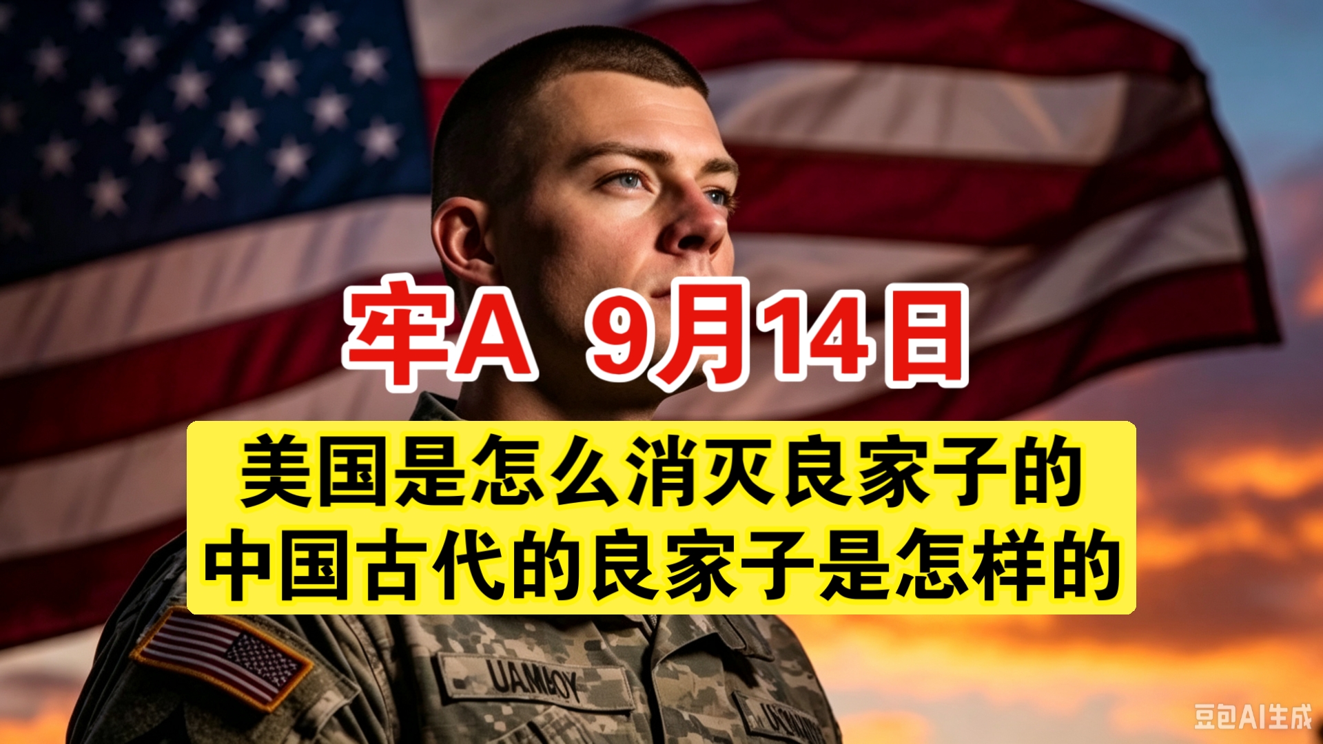 【牢A】美国是怎么消灭良家子的，中国古代的良家子是怎样的？