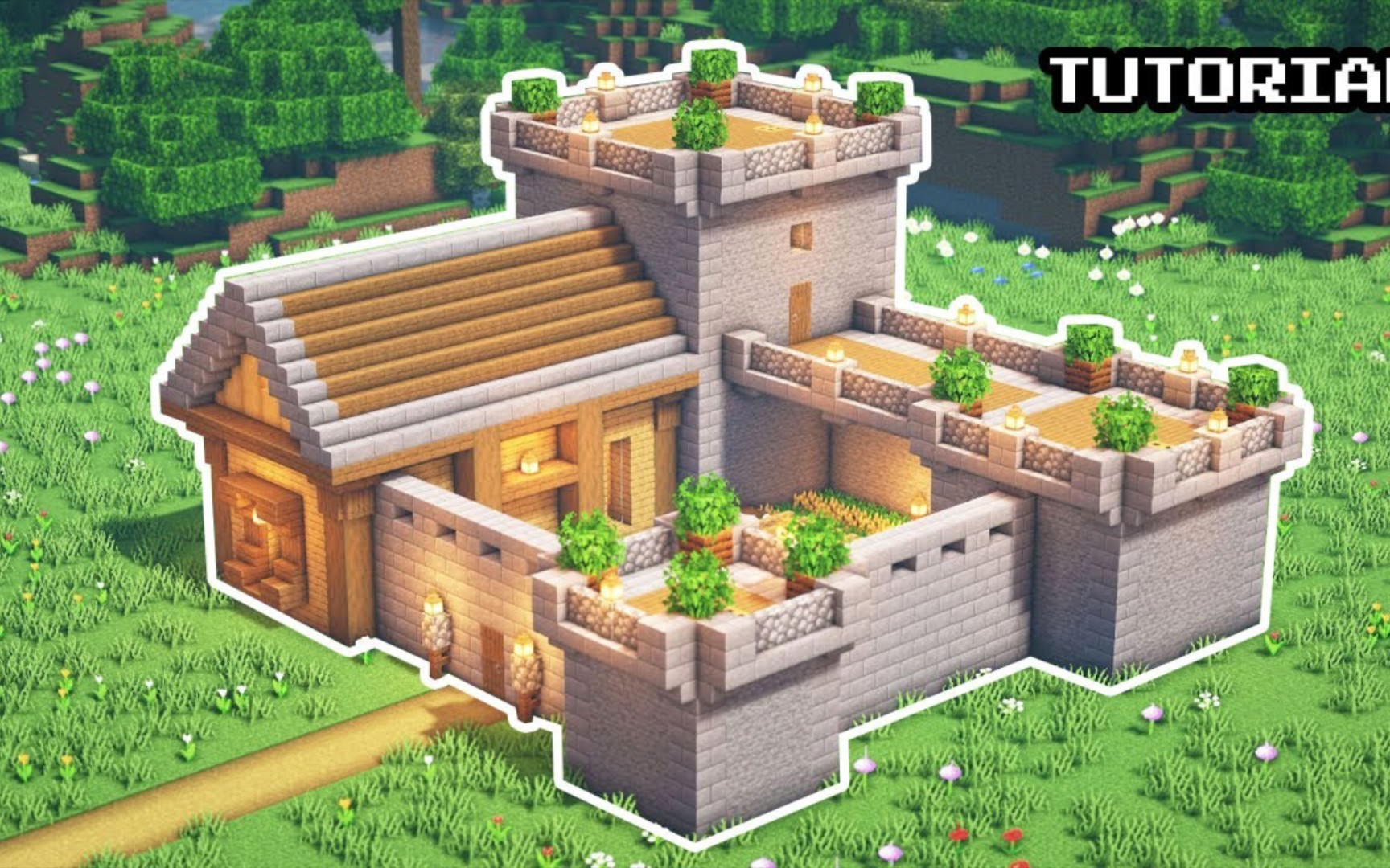 《我的世界》:如何建造终极生存城堡基地教程98 (#3)-cmpcislazy