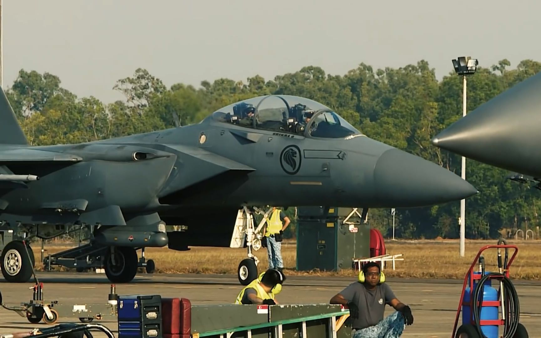 新加坡空軍f15sg戰機參加澳大利亞皇家空軍pitchblack聯合軍演