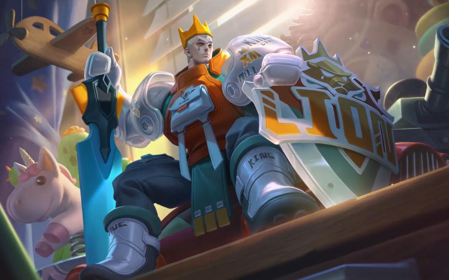 活动作品王者荣耀亚瑟s22荣耀战令限定皮肤潮玩骑士王老亚瑟迎来2021