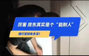 Video herunterladen: 后续来了，提灯定损有多深？房东是个“能耐人” ，咋弄