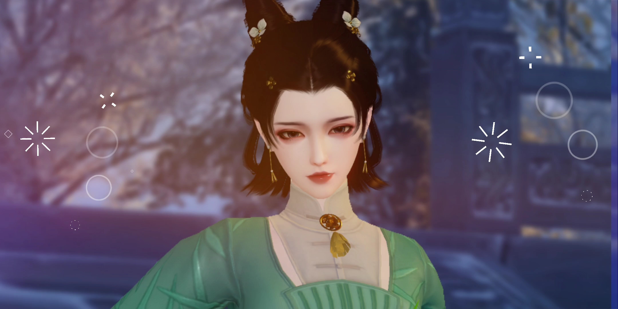 【一梦江湖成女捏脸数据】碧烟袅袅