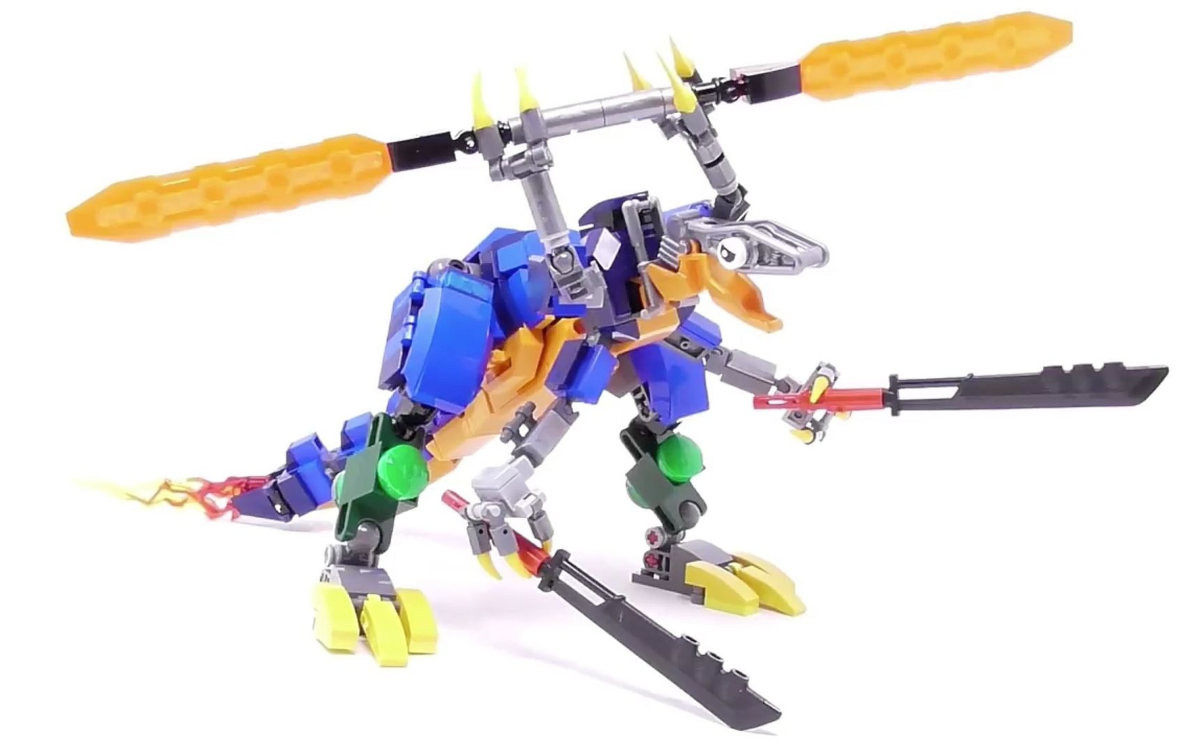 乐高moc教程swordmaster龙机甲拼搭指南