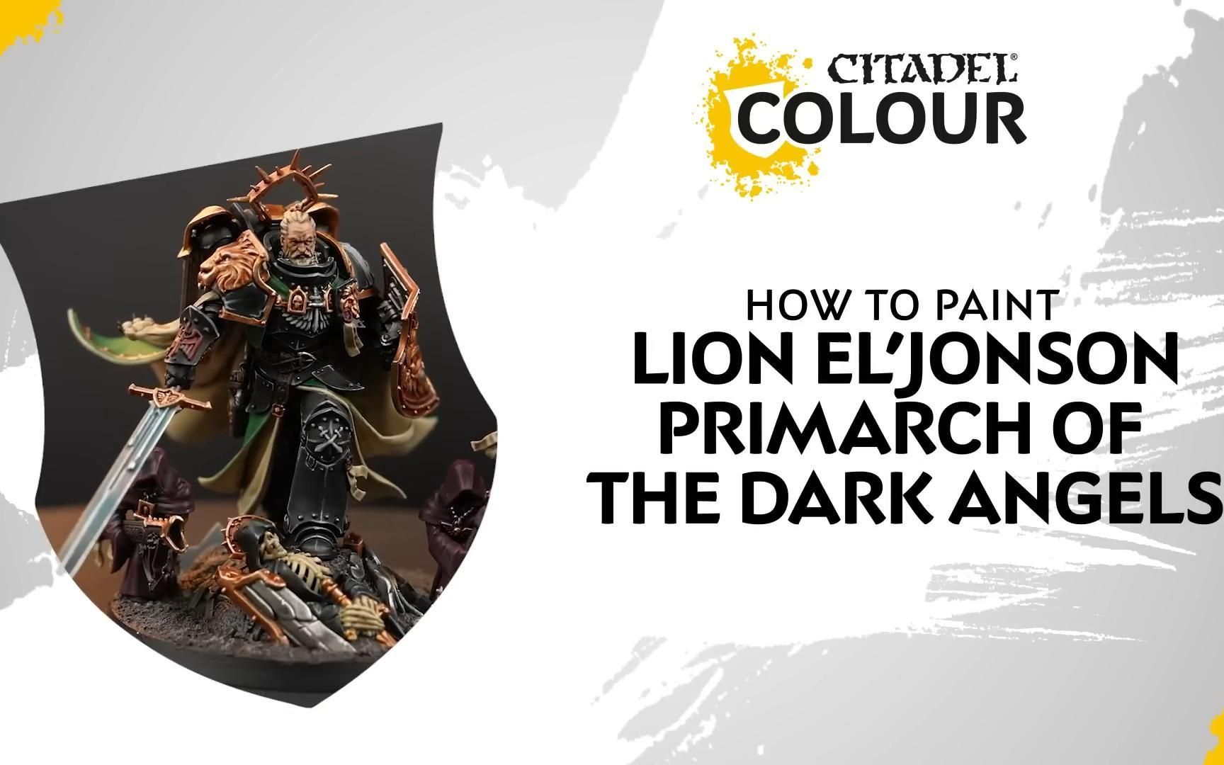 战锤涂装 | 黑暗天使 原体 莱昂·艾尔庄森-ryukos-战锤涂装-哔哩哔哩