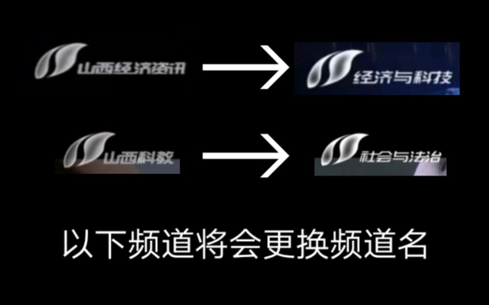 【放送文化】山西电视台两个频道更名过程 2021.1.1哔哩哔哩bilibili