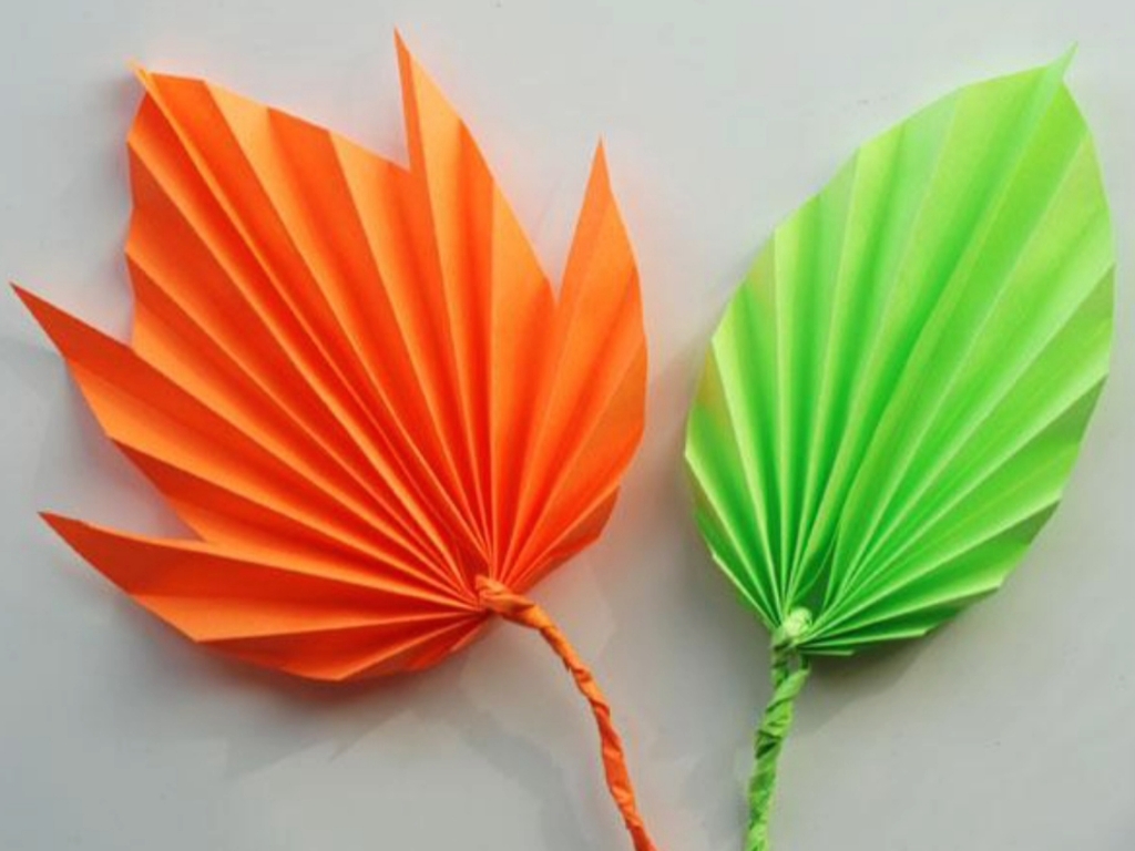 手工折纸树叶